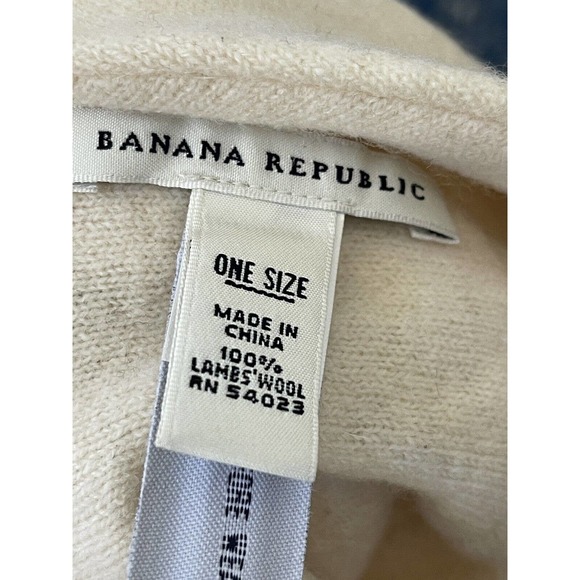 Banana Republic Wool Bucket Hat Lambswool Ivory Packable One Size - Picture 4 of 5